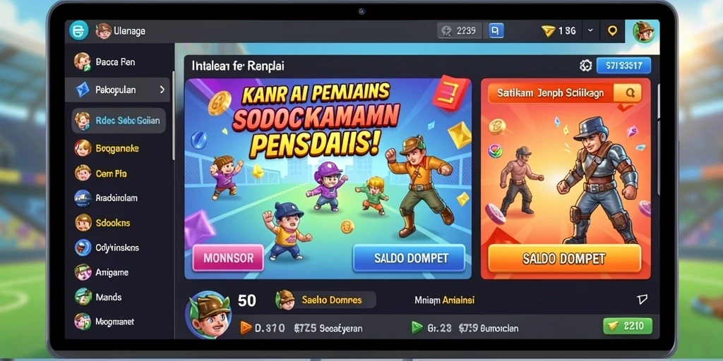 Tampilan karakter utama di dunia fantasi.