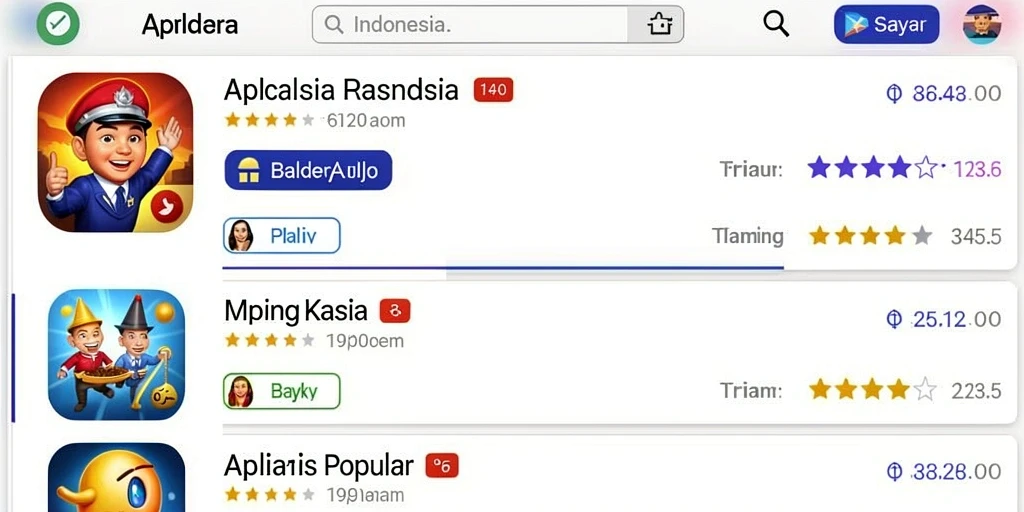 Tampilan antarmuka yang menarik dan modern.