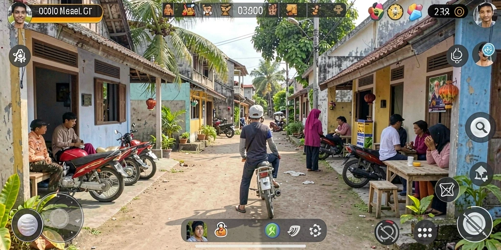 Tampilan grafis yang mengagumkan dalam permainan.