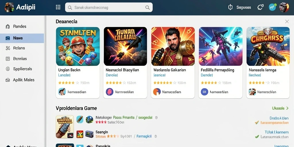 Tampilan awal yang menarik dan mudah dinavigasi.