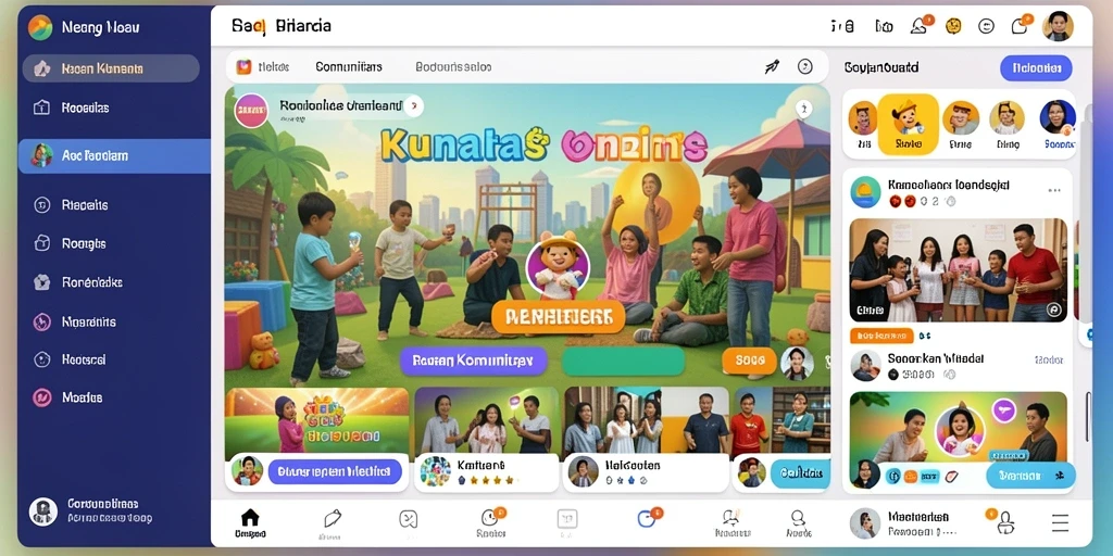 Tampilan awal yang menarik dengan karakter utama.