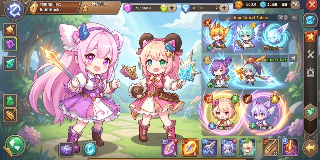 Screenshot menunjukkan karakter utama siap beraksi.