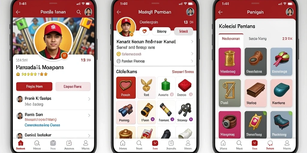 Tampilan antarmuka yang intuitif pada W67.
